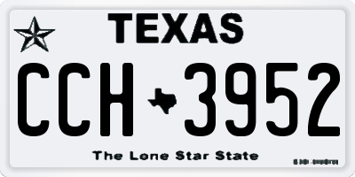TX license plate CCH3952