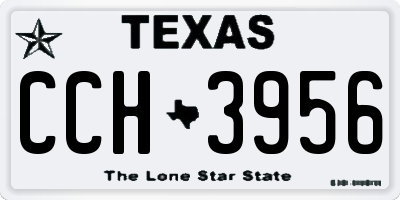 TX license plate CCH3956