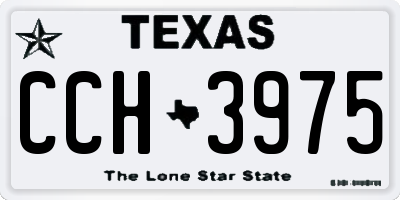 TX license plate CCH3975