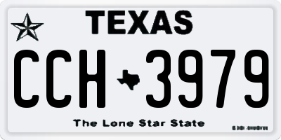 TX license plate CCH3979