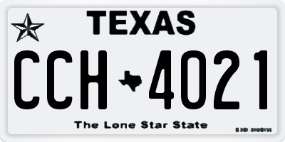 TX license plate CCH4021