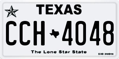 TX license plate CCH4048