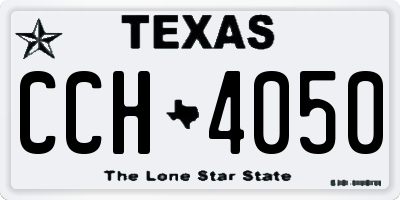 TX license plate CCH4050