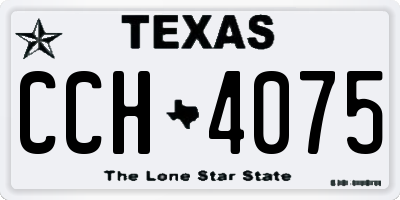 TX license plate CCH4075