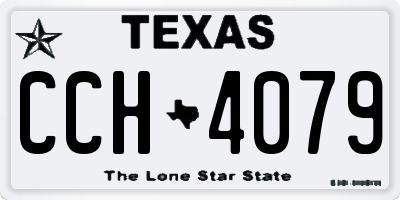 TX license plate CCH4079