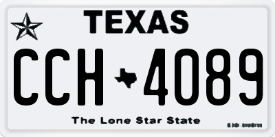 TX license plate CCH4089