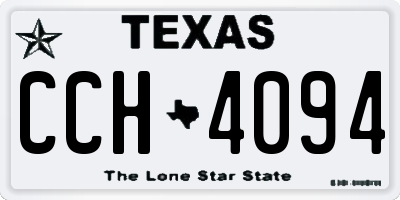 TX license plate CCH4094