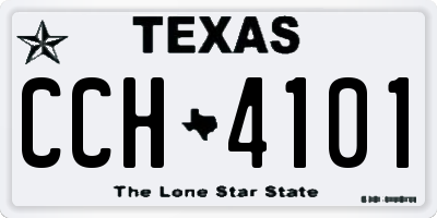 TX license plate CCH4101
