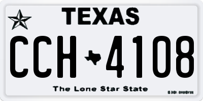 TX license plate CCH4108