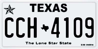 TX license plate CCH4109