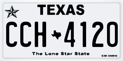 TX license plate CCH4120