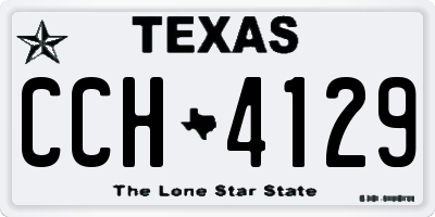 TX license plate CCH4129