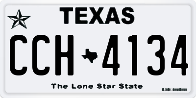 TX license plate CCH4134
