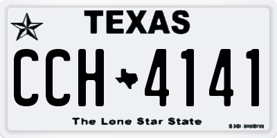TX license plate CCH4141