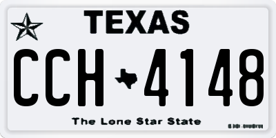 TX license plate CCH4148
