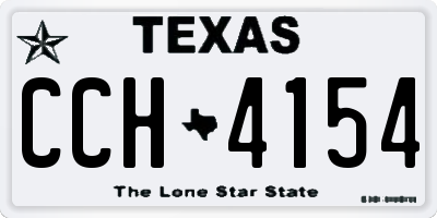 TX license plate CCH4154