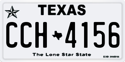 TX license plate CCH4156