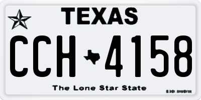 TX license plate CCH4158