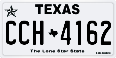 TX license plate CCH4162