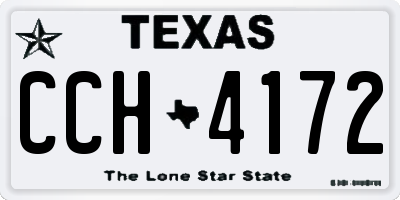 TX license plate CCH4172