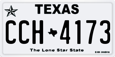 TX license plate CCH4173