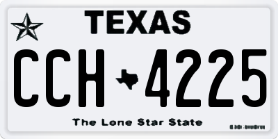 TX license plate CCH4225