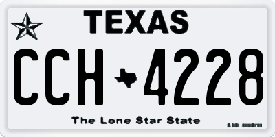 TX license plate CCH4228