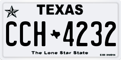 TX license plate CCH4232