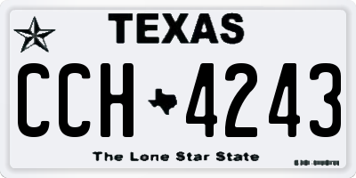 TX license plate CCH4243