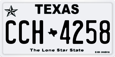 TX license plate CCH4258