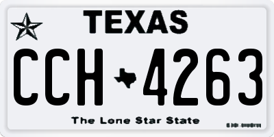 TX license plate CCH4263