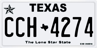 TX license plate CCH4274