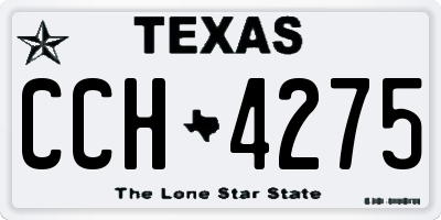 TX license plate CCH4275