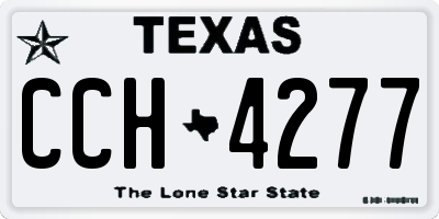 TX license plate CCH4277