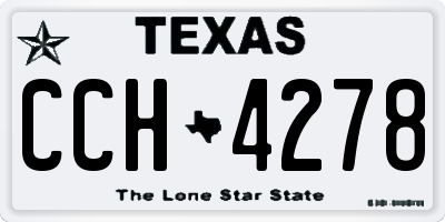 TX license plate CCH4278