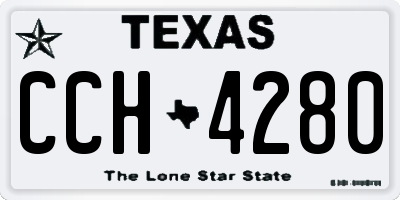 TX license plate CCH4280