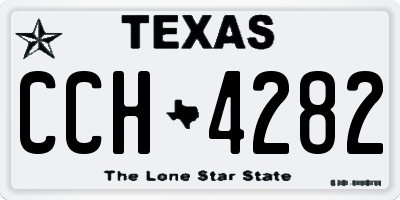 TX license plate CCH4282