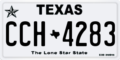 TX license plate CCH4283