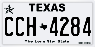 TX license plate CCH4284