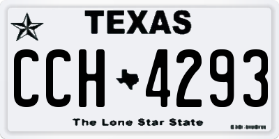 TX license plate CCH4293