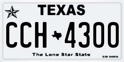 TX license plate CCH4300