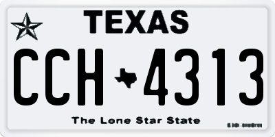 TX license plate CCH4313
