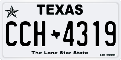 TX license plate CCH4319