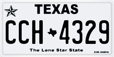 TX license plate CCH4329