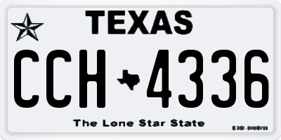 TX license plate CCH4336