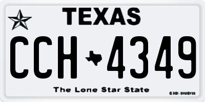 TX license plate CCH4349