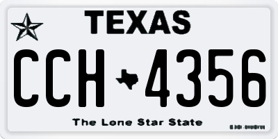 TX license plate CCH4356