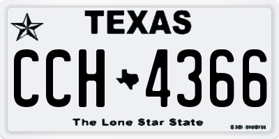 TX license plate CCH4366