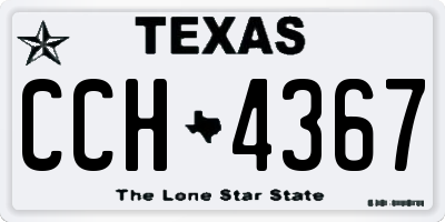 TX license plate CCH4367