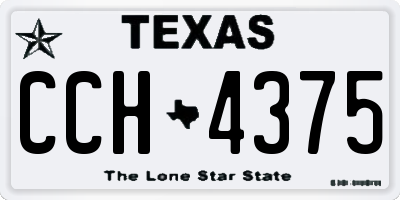 TX license plate CCH4375